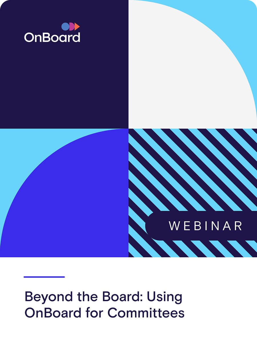 Beyond the Board: Using OnBoard for Committees