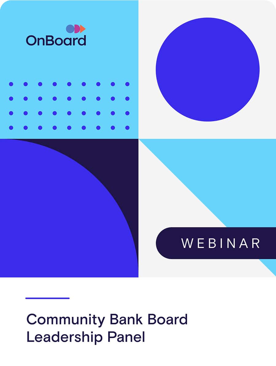 Community Bank Board Leadership Panel