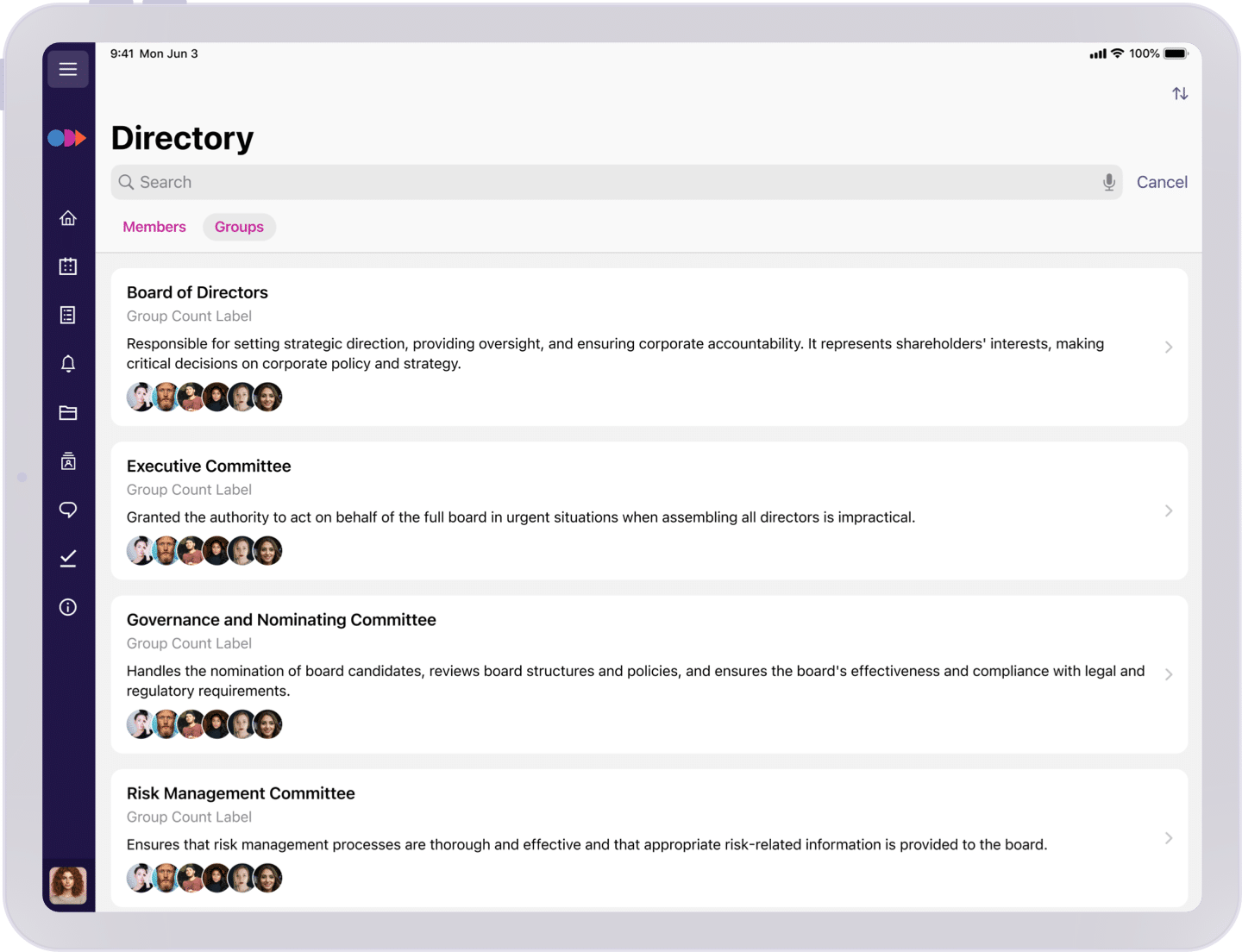 Groups and Committees
