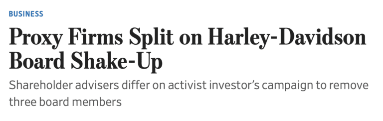 Proxy Firms Split The Wall Street Journal